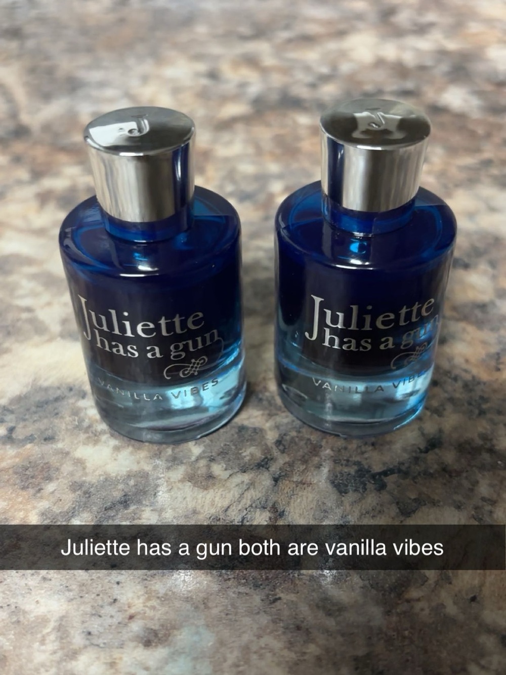 Juliette Has a Gun Vanilla Vibes Mini Duo - Blue Glass Bottles